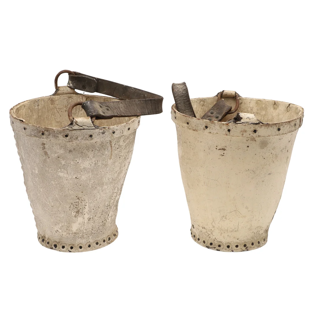 19THC ANTIQUE FIRE BUCKETS - MERRYWEATHER & SONS. — Miscellaneous — Lawrences Auctioneers