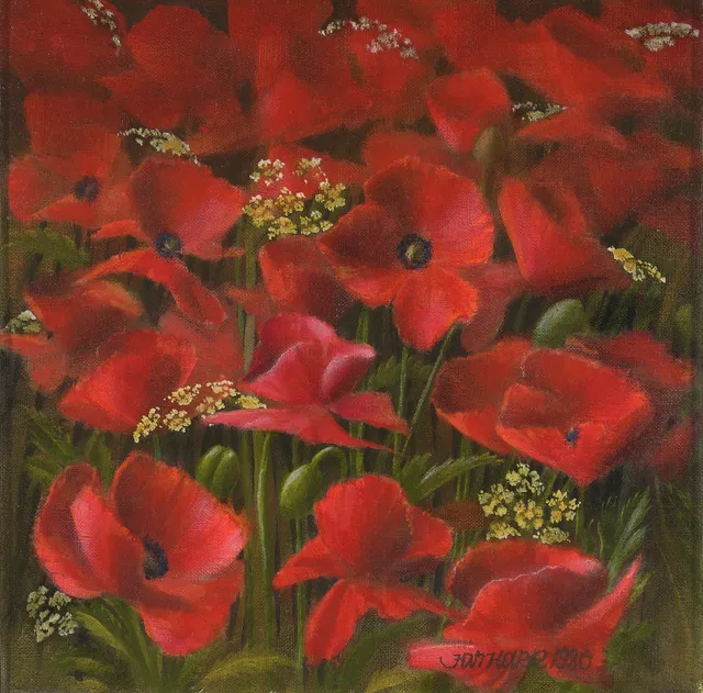 Harr, Jan — Røde valmuer, 1986