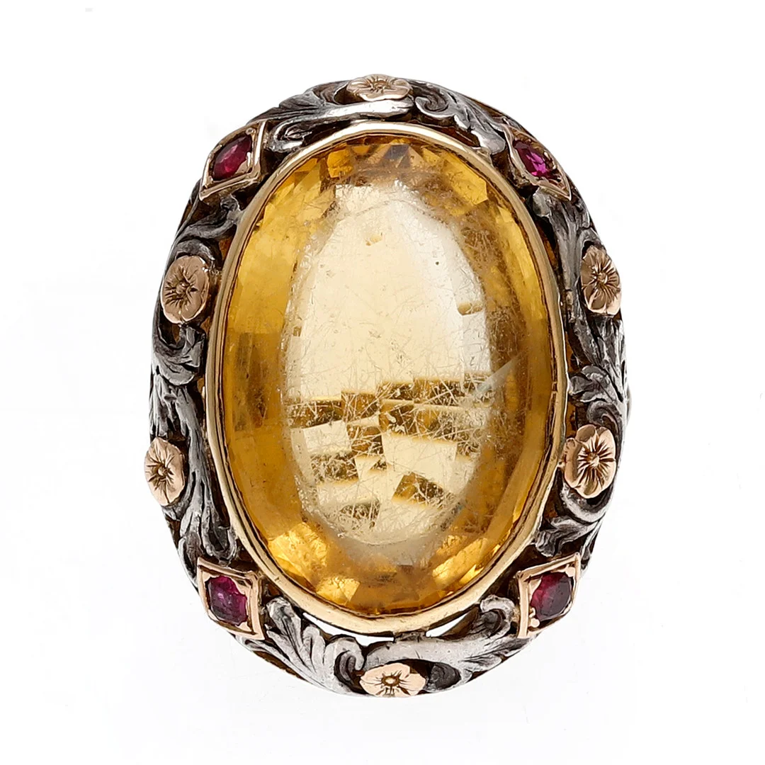"Noucentist" gemstones ring, first third of the 20th Century. — Rings — Balclis
