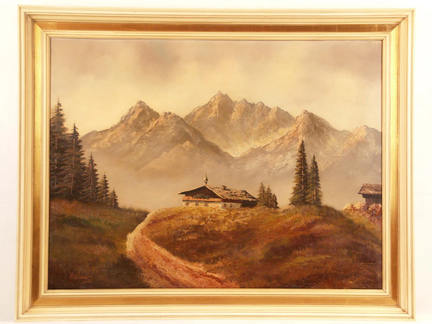 --LANDSCHAFTSMALER (20.JH.). "Hochkönig", Öl auf Leinwand, ca.60x80cm. — Paintings — Auktionshaus Blank