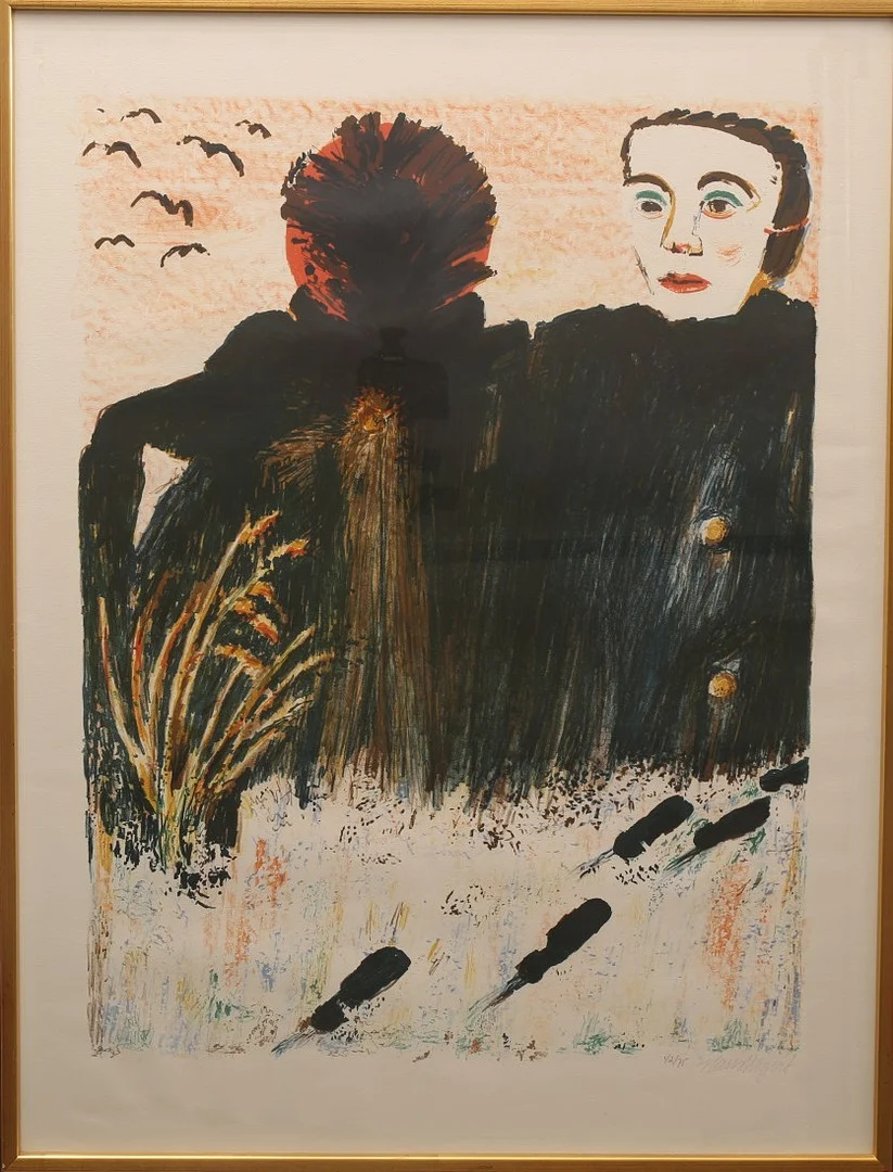 HANS WIGERT. Färglitografi, numrerad 42/75, signerad. — Engravings & Prints — Limhamns Auktionsbyrå