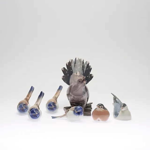 FIGURINER, 7 st, porslin, bl a Bing & Grøndahl och Royal Copenhagen.