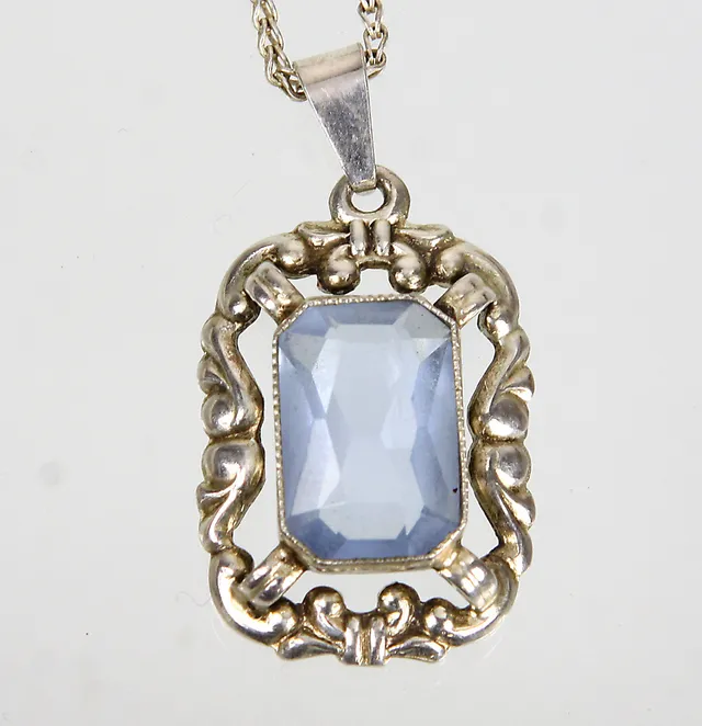 ANHÄNGER, ART DECO, SILBER 835, UM 1925.