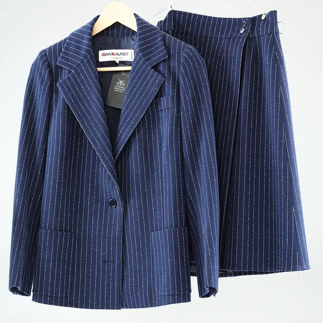 YVES SAINT LAURENT, Rive gauche, Paris, Dräkt, Vintage 1966-1970, storl FR40 (38).