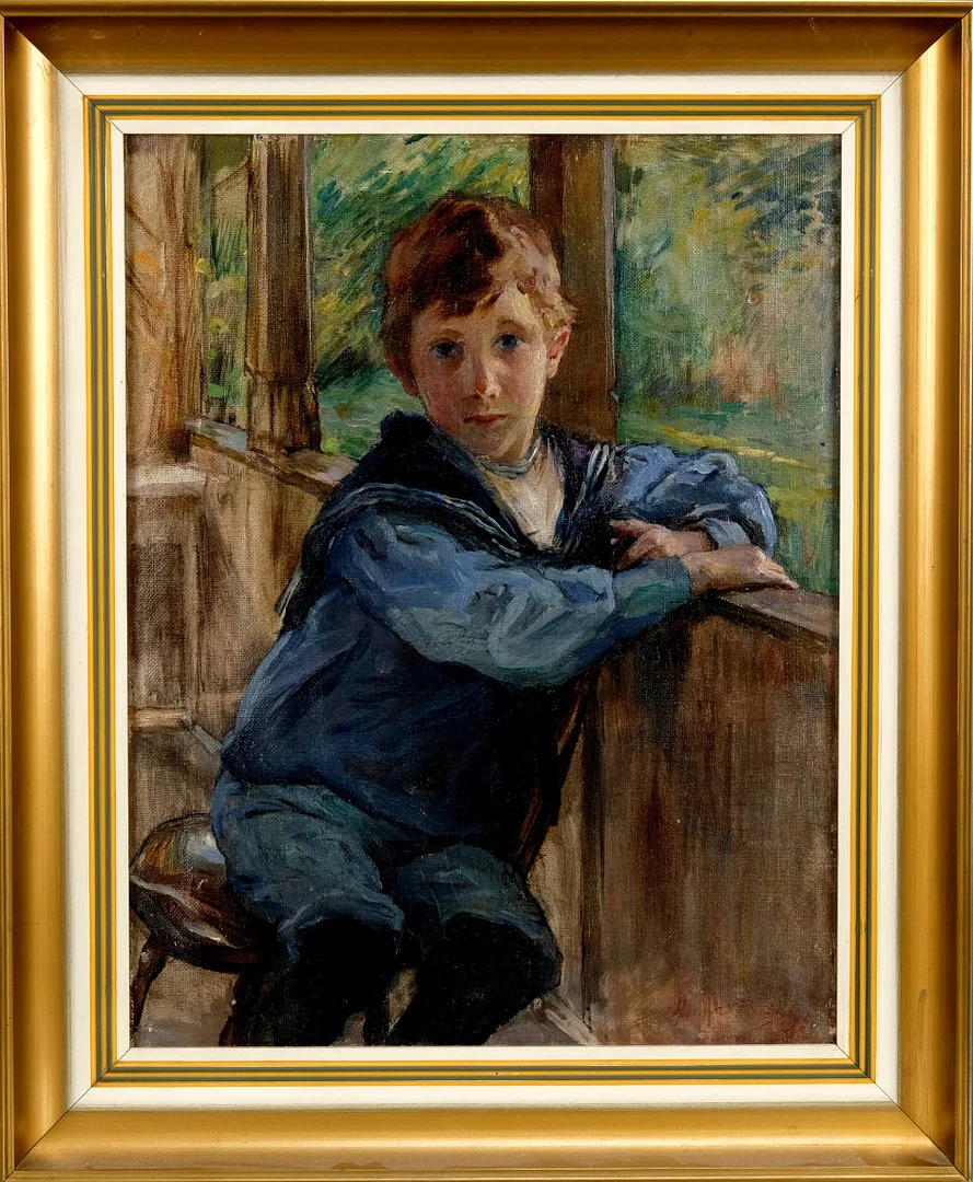 HANNA PAULI. OLJA PÅ DUK. Porträtt, Signerad, Daterad 1896. — Paintings — Norrlands Auktionsverk