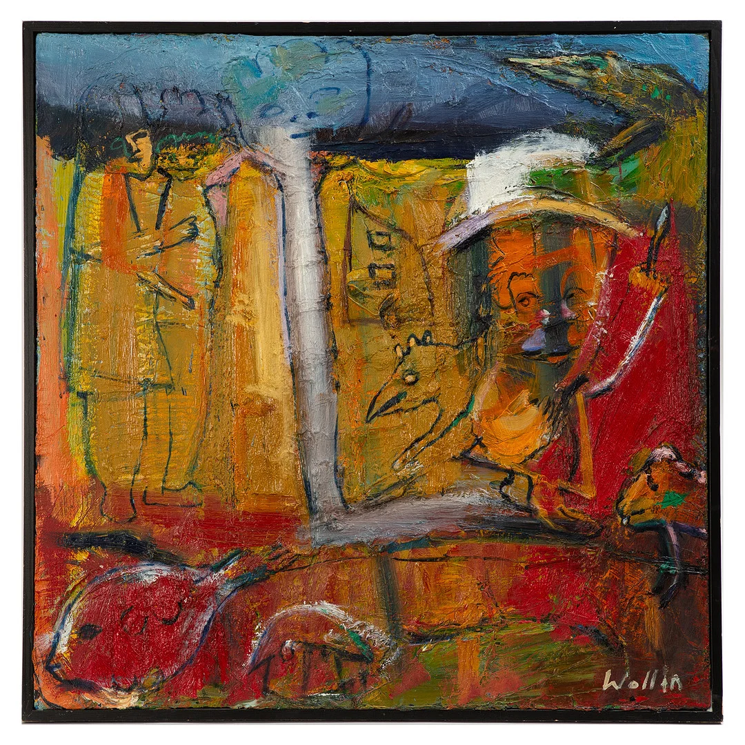ANDERS WOLLIN. Olja på duk, signerad. — Paintings — Stockholms Auktionsverk Göteborg