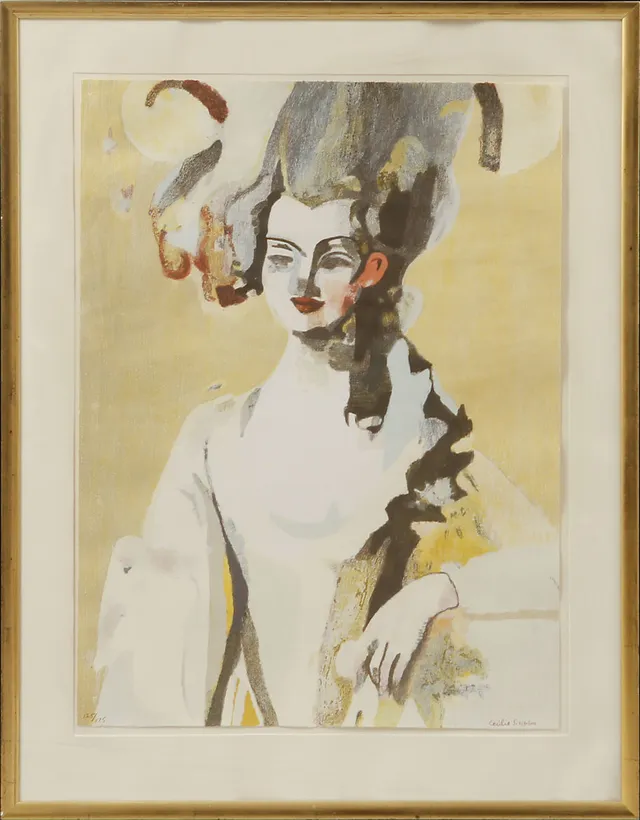 CECILIA SIKSTRÖM. Färglitografi, signerad och numrerad 125/175.