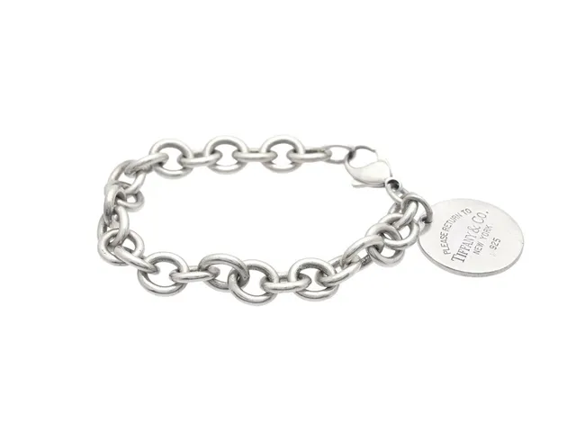 TIFFANY & CO, armband, sterlingsilver, Return To Tiffany, längd 19 cm, vikt 34,6 g, gravyr.
