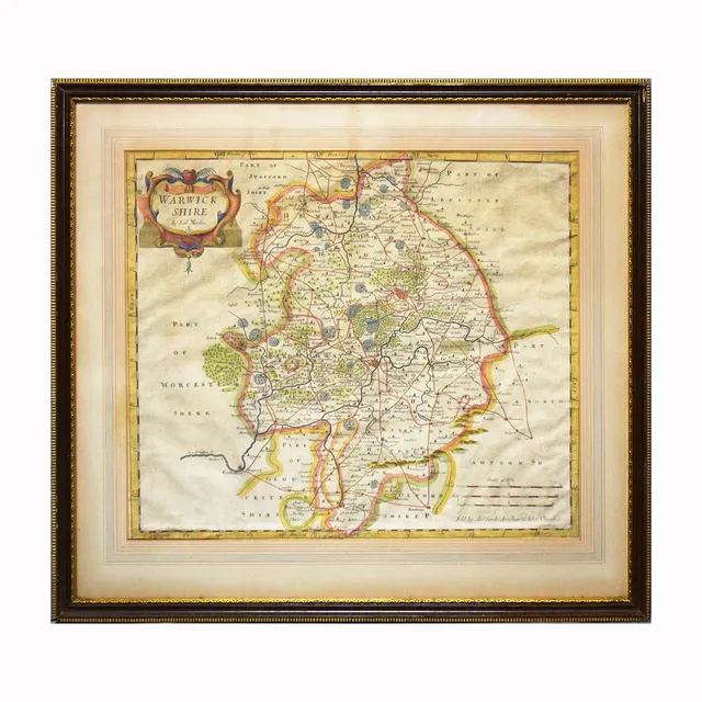 ROBERT MORDEN. MAP OF WARWICKSHIRE (4).