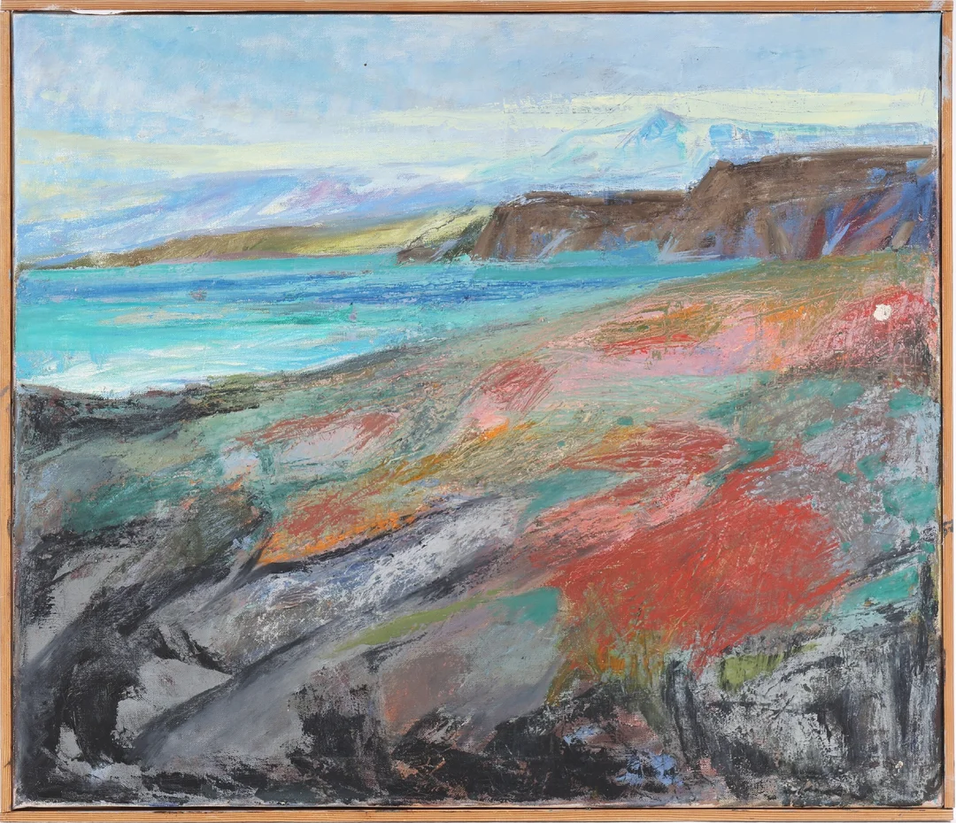 Henning Jensen: Landscape from Saqqaq, Greenland — Paintings and sculptures/Modern pictorial arts — Lauritz