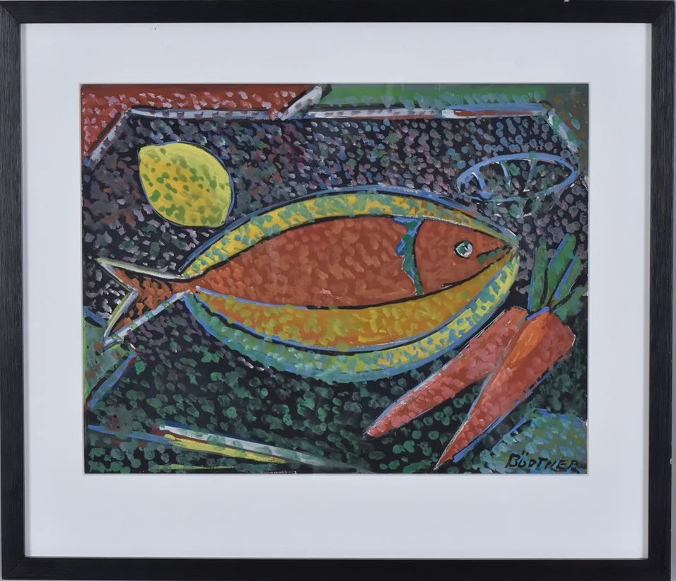 GUSTAV BÖRTNER. Gouache. — Paintings — Halmstads Auktionskammare