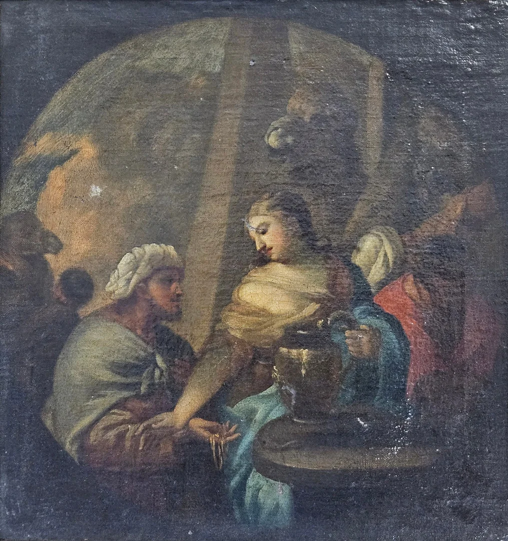 OKÄND KONSTNÄR. Olja på duk, osignerad, 1700-tal. — Paintings — Auktionshuset Thörner & Ek