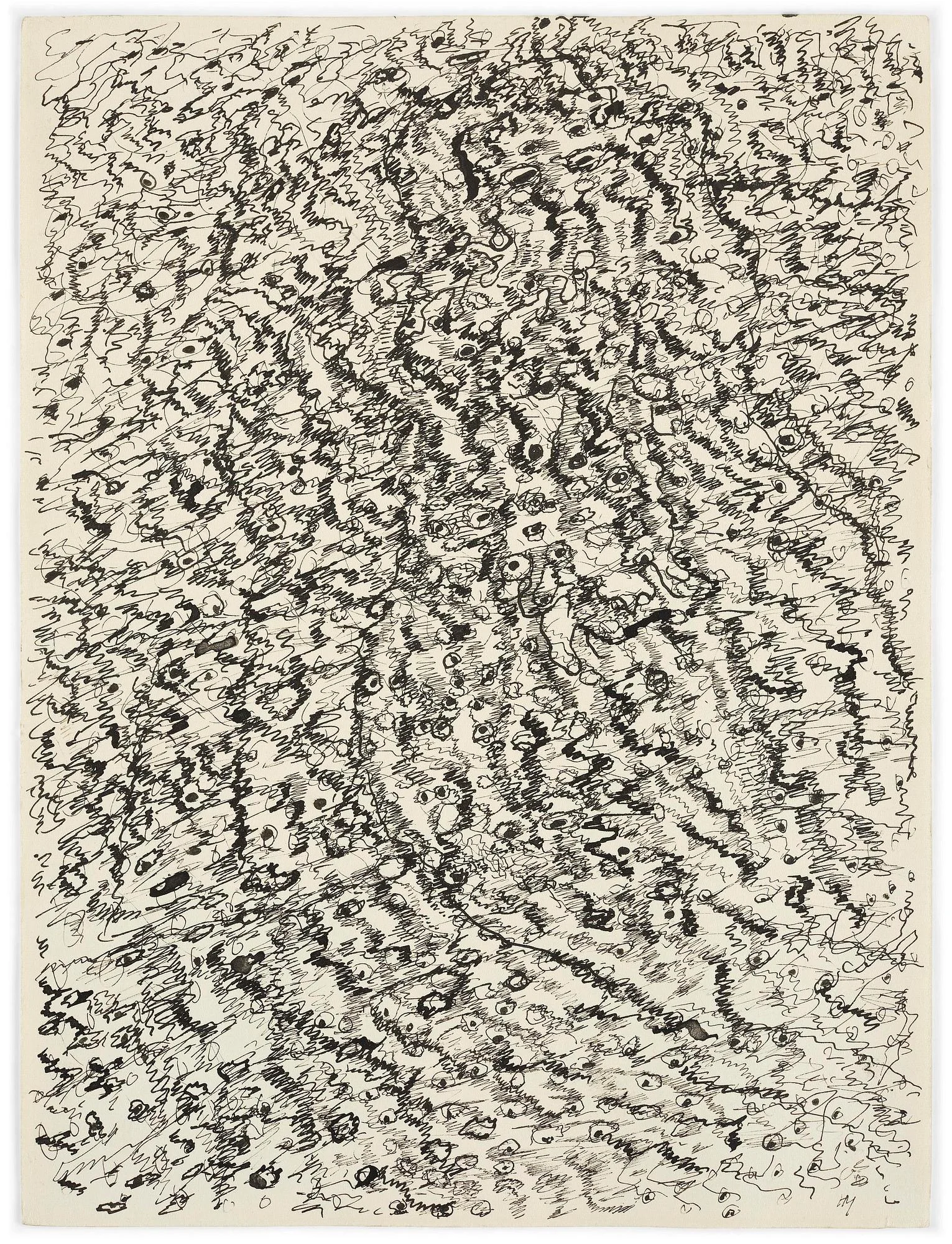 Henri Michaux, "Dessin mescalinien". — Bukowskis
