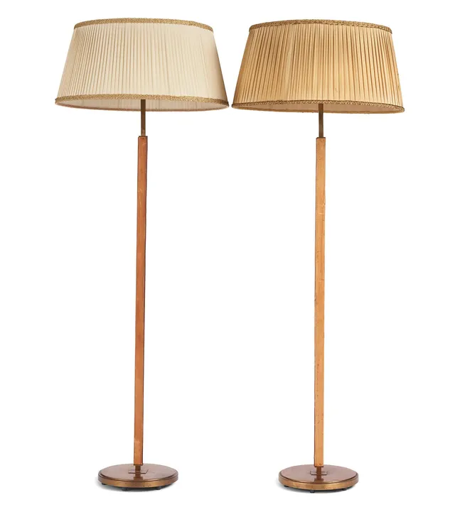 Uno Westerberg, golvlampor, ett par, modell "15781", Arvid Böhlmarks Lampfabrik, 1960-tal.