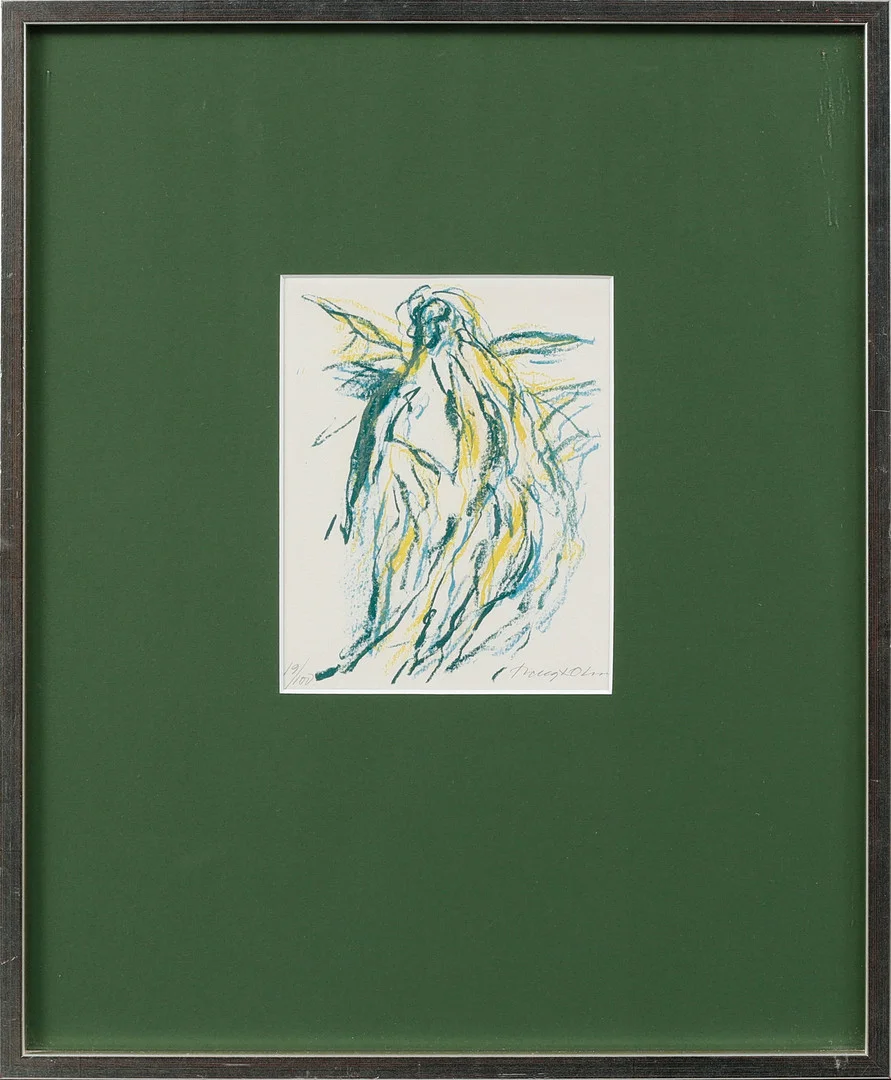 BENGT OLSON. Komposition, färglitografi, signerad och numrerad 19/100. — Engravings & Prints — Göteborgs Auktionsverk