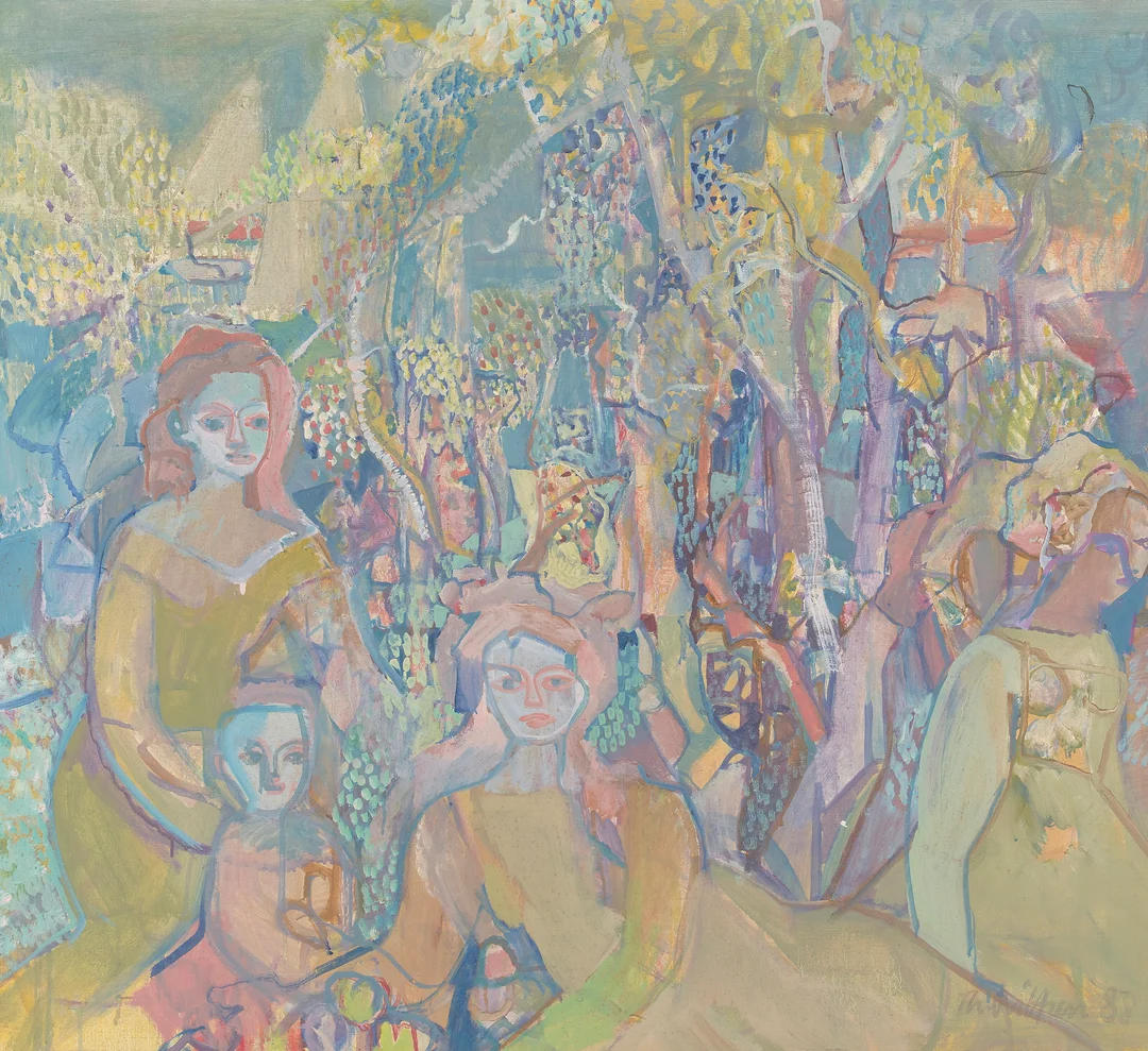 Rittun, Thorstein — "Sommerhave" 1988 — Kunst/Maleri — Blomqvist