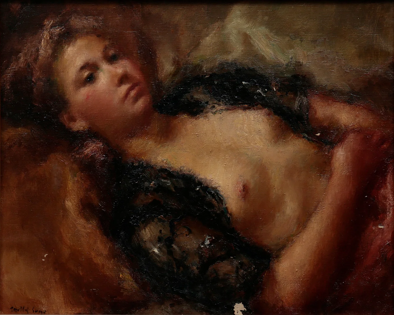 JOSEP MARIA MALLOL SUAZO. A girl. — Paintings — Balclis