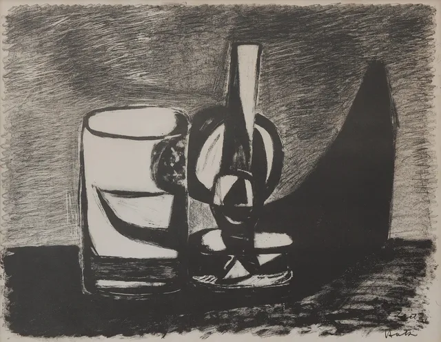 FELIX HATZ. litografi, fotogenlampa, provtryck eget x, betecknad "Provtryck, eget x", signerad.