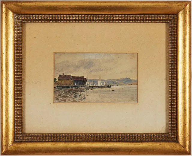 ALBERT THEODOR GELLERSTEDT (1836-1914). Motiv från Lysekil.
