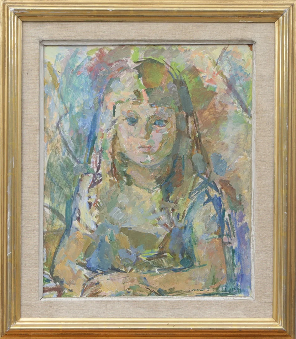SIMONE DE DARDEL. OLJA, på pannå, signerad. — Paintings — Kalmar Auktionsverk
