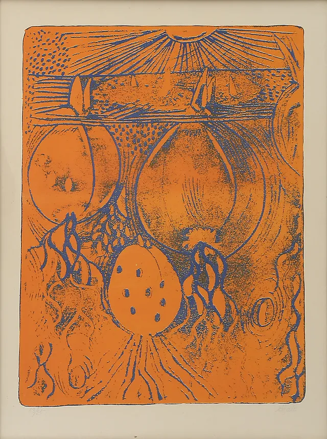 AXEL SALTO. LITO 13/25, signerad, 1900-talets mitt.
