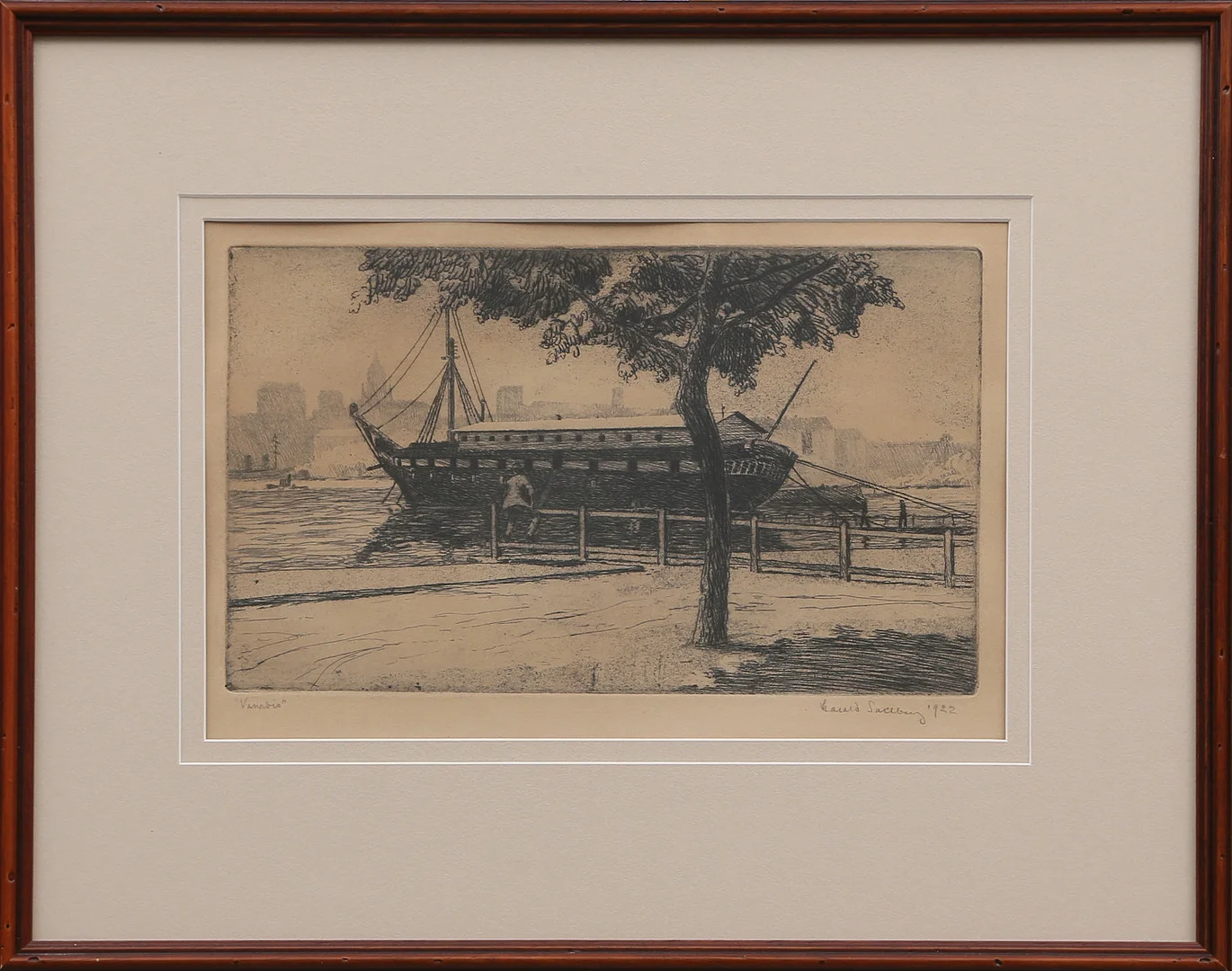 HARALD SALLBERG. GRAFISKT BLAD, blyertssignerat, 1900-tal. — Engravings & Prints — Kalmar Auktionsverk