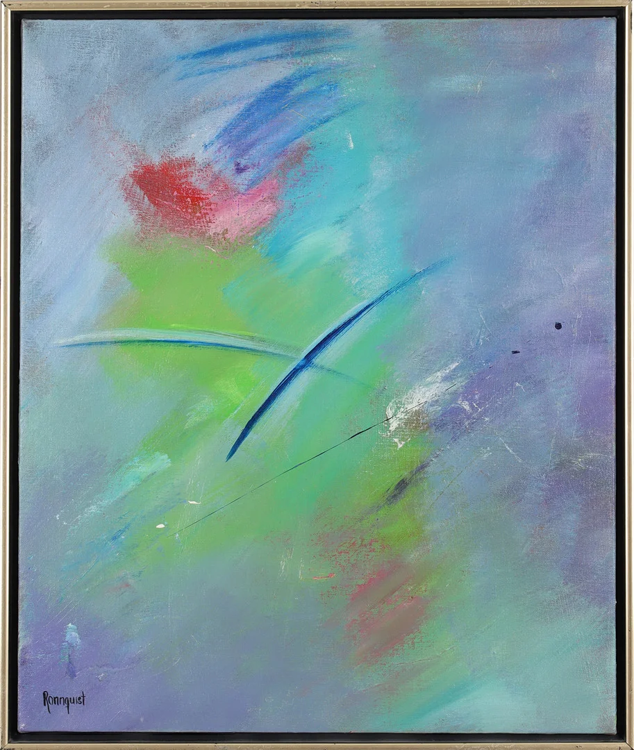 BJÖRN RÖNNQUIST. "King Peters bay", akryl på duk, signerad. — Paintings — Stadsauktion Sundsvall