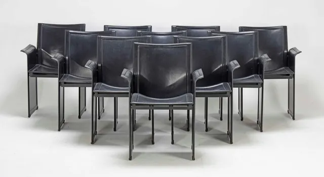 Tito Agnoli for Matteo Grassi: 10 Korium chairs (10)