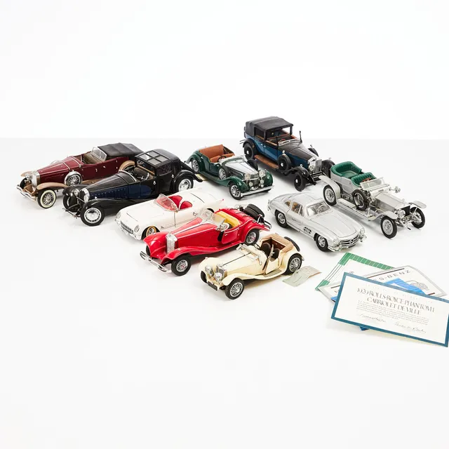 MODELLBILAR, 9 st, Franklin Mint.