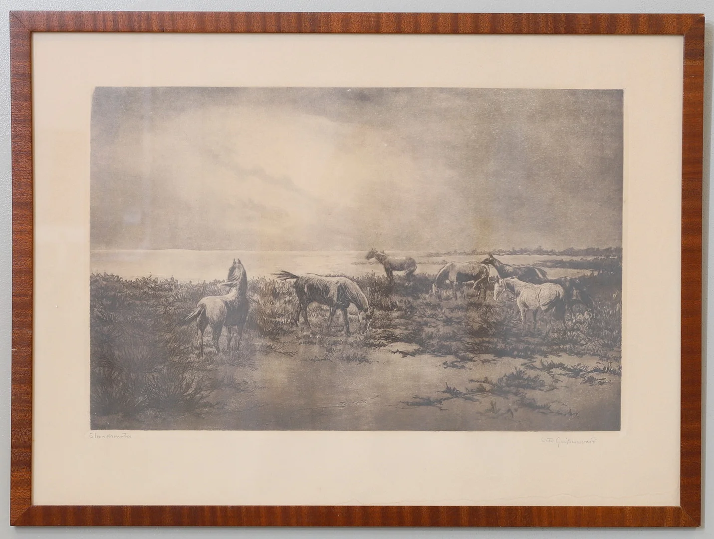 OTTO GRIPENSVÄRD. "Ölandsmotiv", Etsning, signerad. — Engravings & Prints — Gomér & Andersson Nyköping