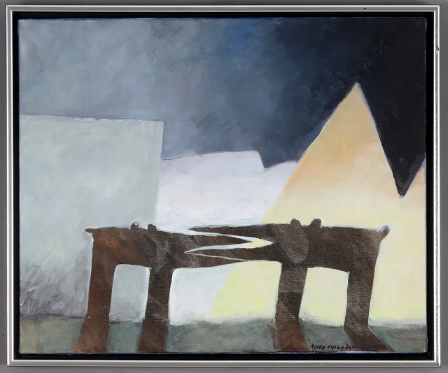 LARS RYLANDER. "Älskog", Olja på duk, Signerad.