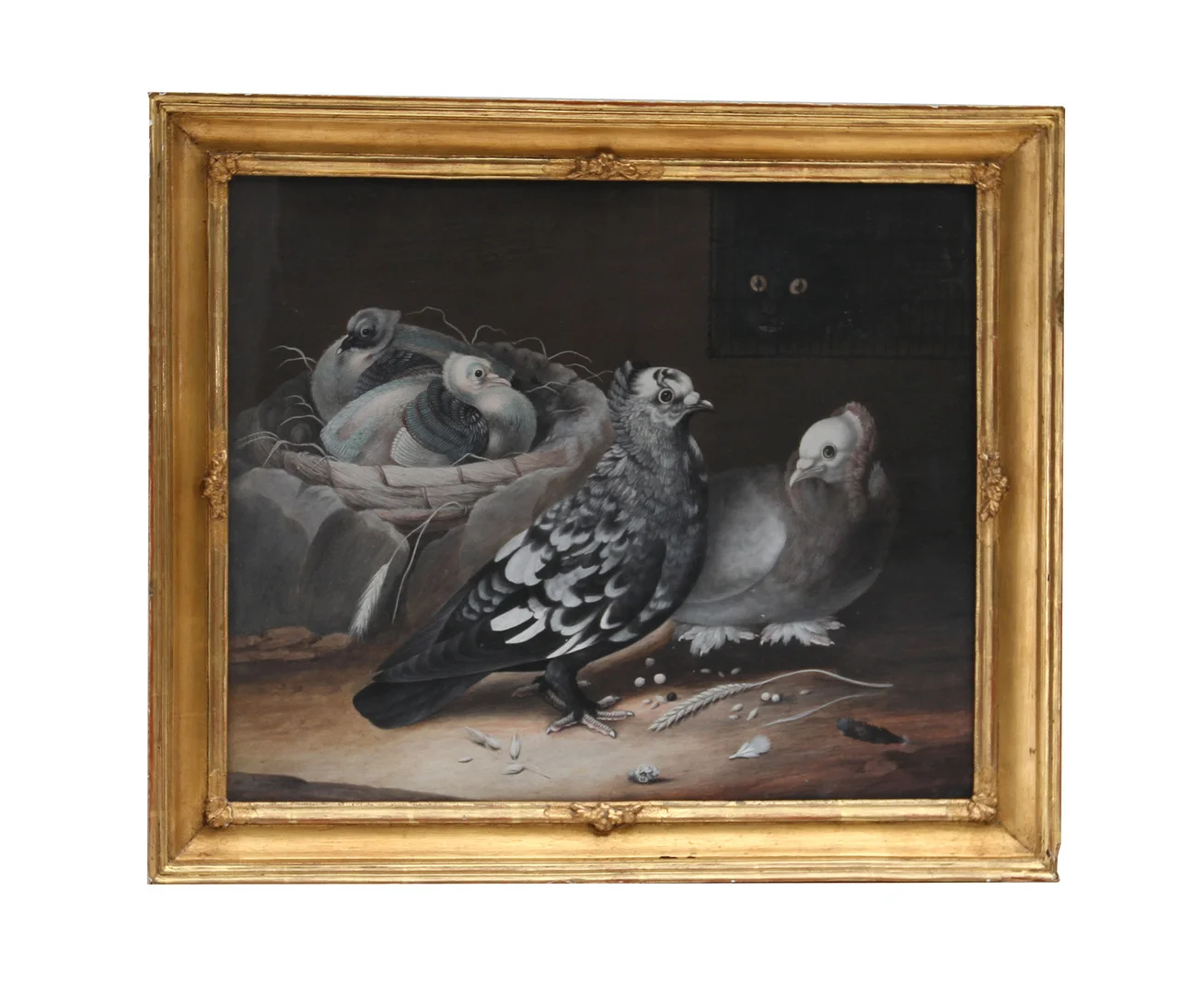 SAMUEL BAUMEISTER (1720-1800). Gouache på pergament uppfodrad på pannå. — Paintings — Göteborgs Auktionsverk
