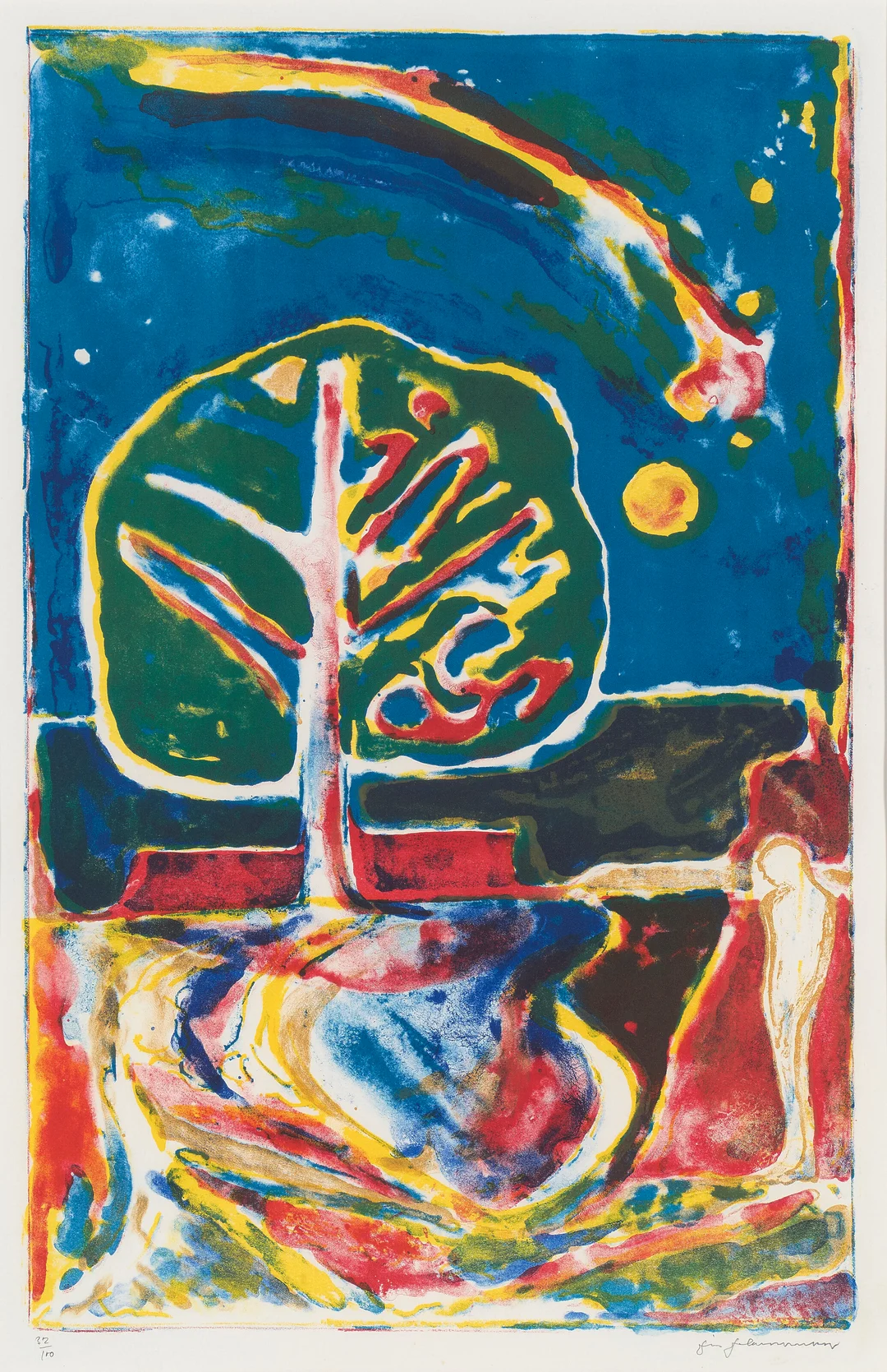 Johannessen, Jens — "Stjerneskudd" 1985 — Kunst/Grafikk — Blomqvist