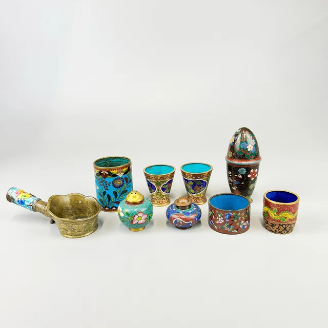 CLOISONNÉ & CANTON ITEMS.