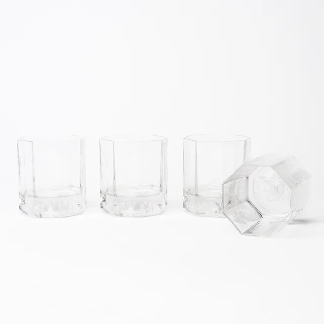 GIANNI VERSACE. Whiskyglas, 4 st, "Medusa", Rosenthal.