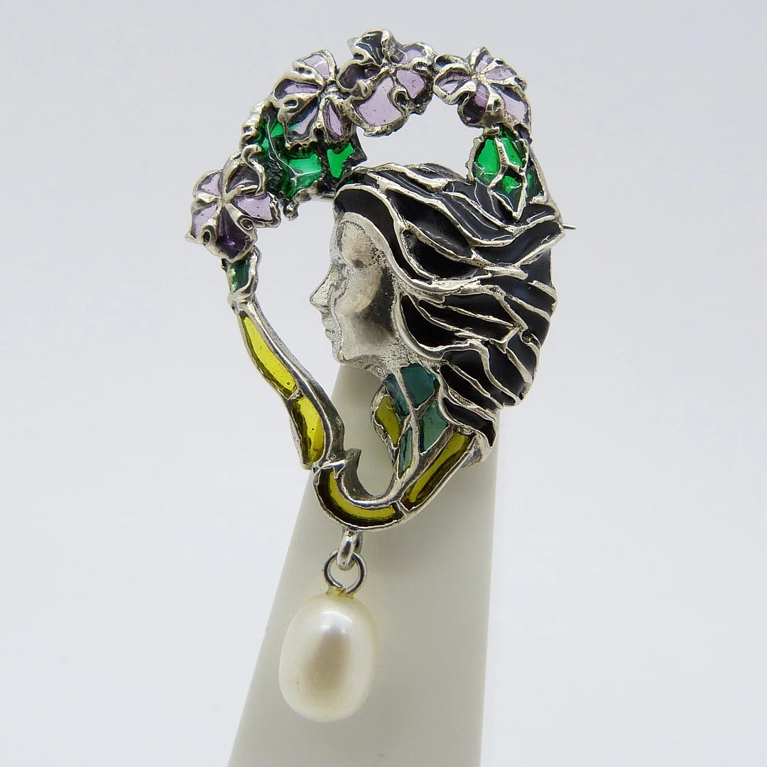 PEARL "FLORA" BROOCH. — Brooches & Pendants — Rumsey’s Auctioneers