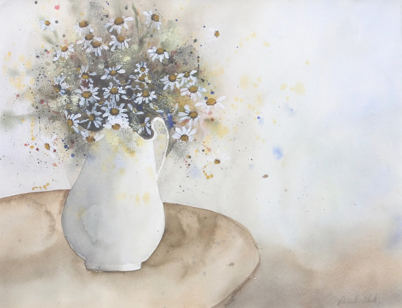 ANNELI WESTIN. Akvarell, stilleben, signerad. — Paintings — Auktionshuset Thelin & Johansson