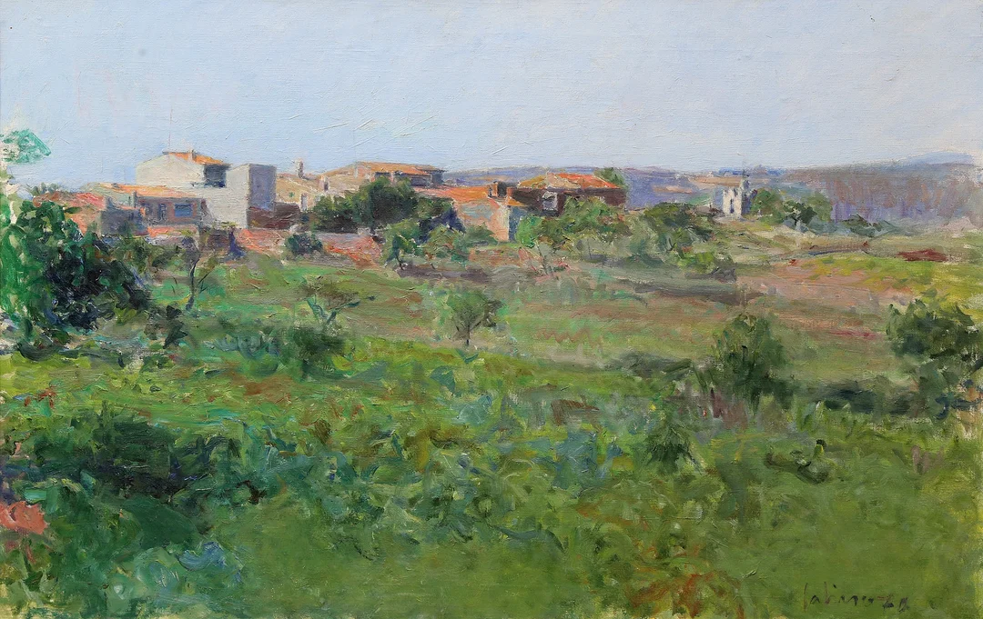GABINO REY SANTIAGO. Rural view. — Paintings — Balclis