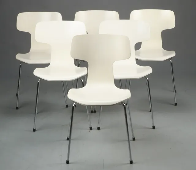 Arne Jacobsen. Seks stole model 3103 (6).
