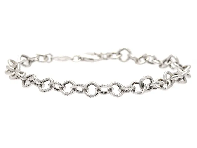 ROSATO, armband, 18K vitguld, längd 18,5 cm, vikt 4,7 g.