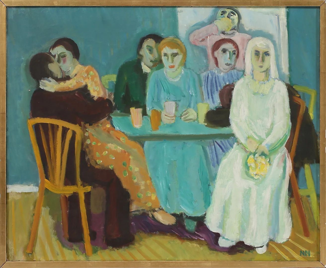 NILS NILSSON (1901-1949). "Bruden" 1936. Olja på duk. — Paintings — Göteborgs Auktionsverk