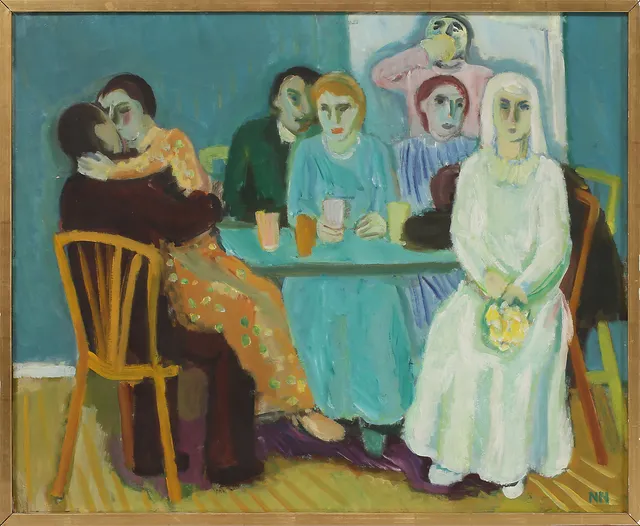 NILS NILSSON (1901-1949). "Bruden" 1936. Olja på duk.