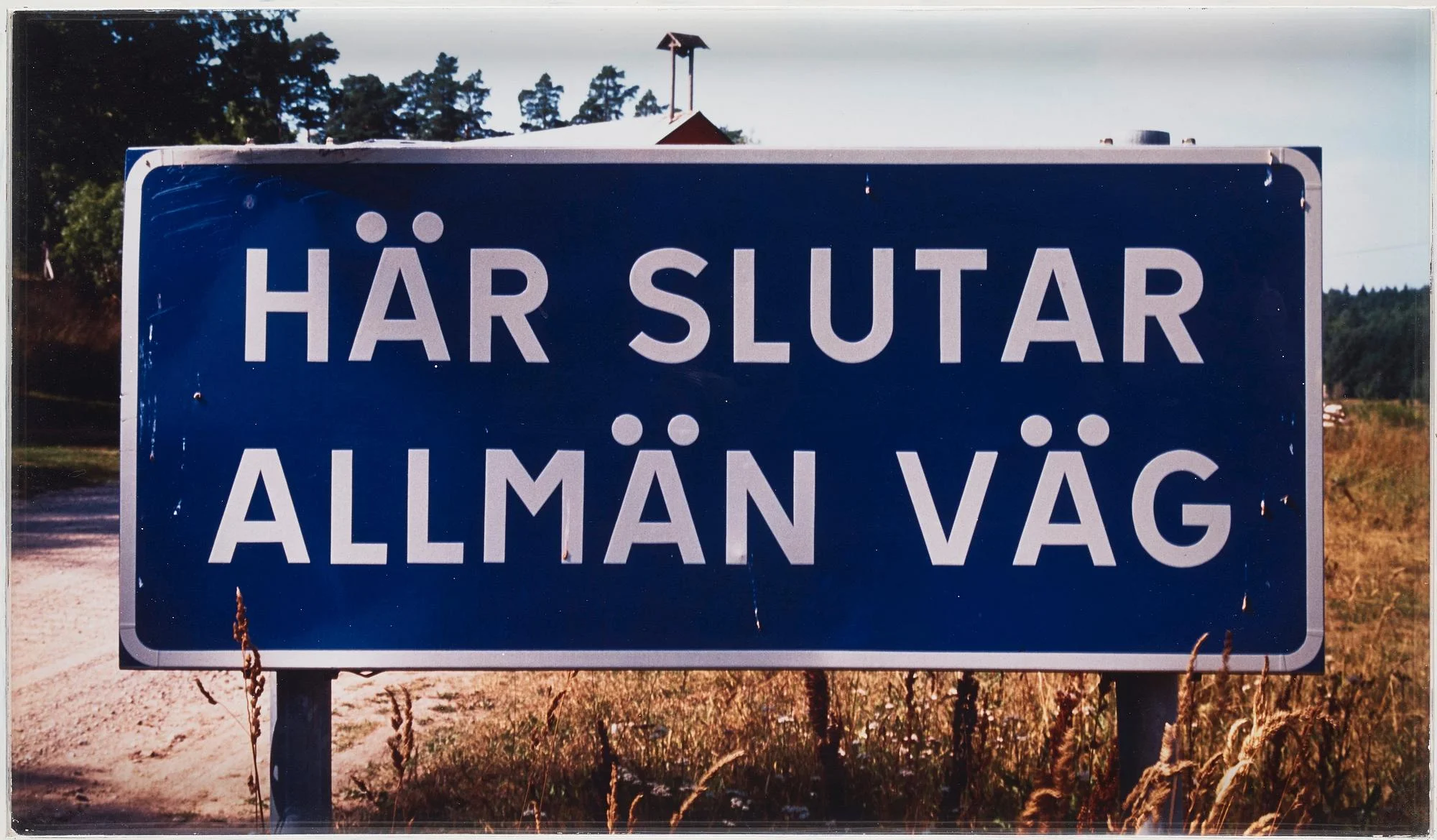 Dan Wolgers, "Här slutar allmän väg", 1995. — Bukowskis