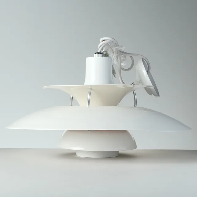 POUL HENNINGSEN. Taklampa, "PH 5", Louis Poulsen, Danmark, formgiven 1958.