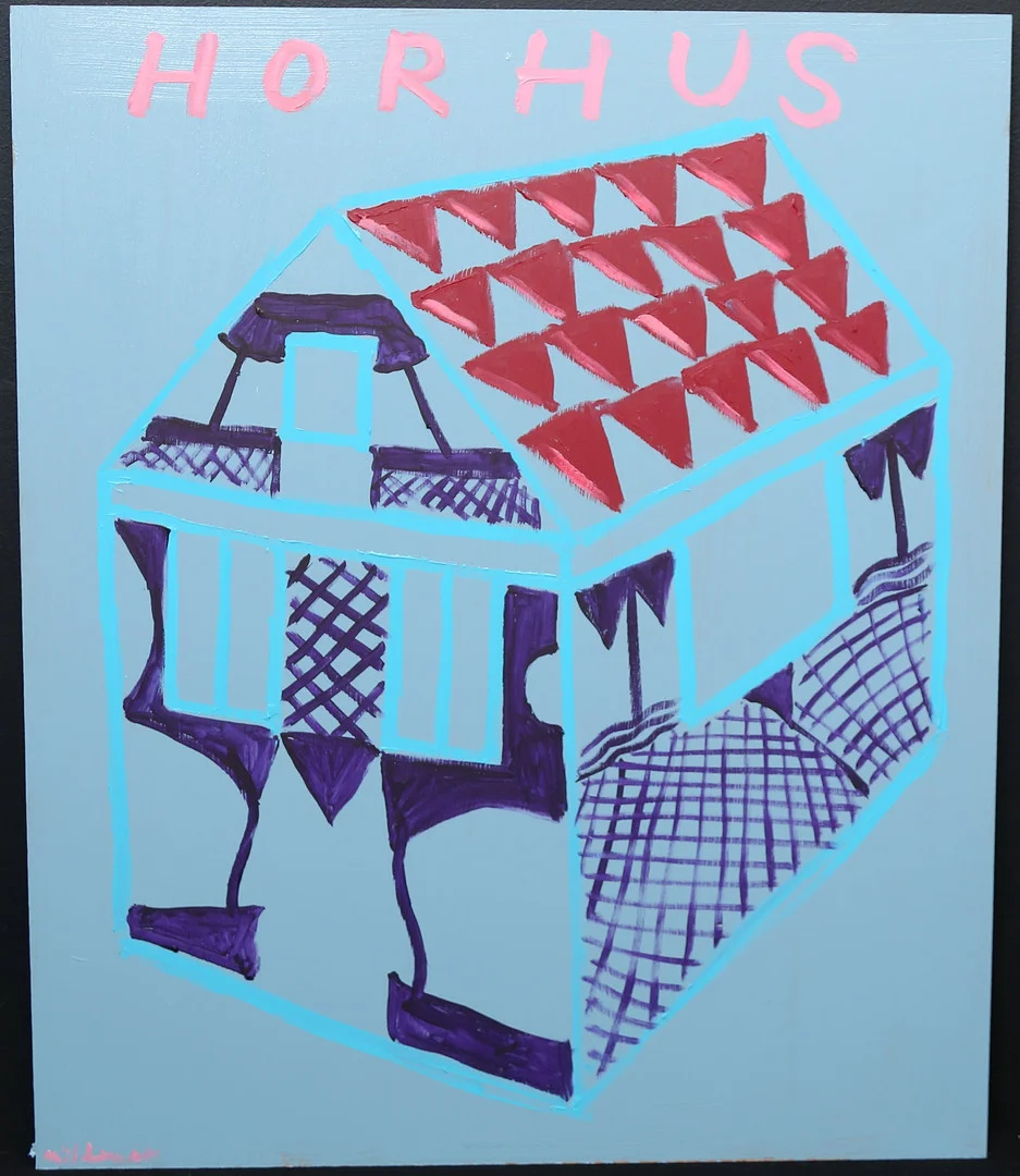 MARTIN MÖLDENER. "Horhus", olja/akryl på MDF, signerad. — Drawings — Gomér & Andersson Linköping