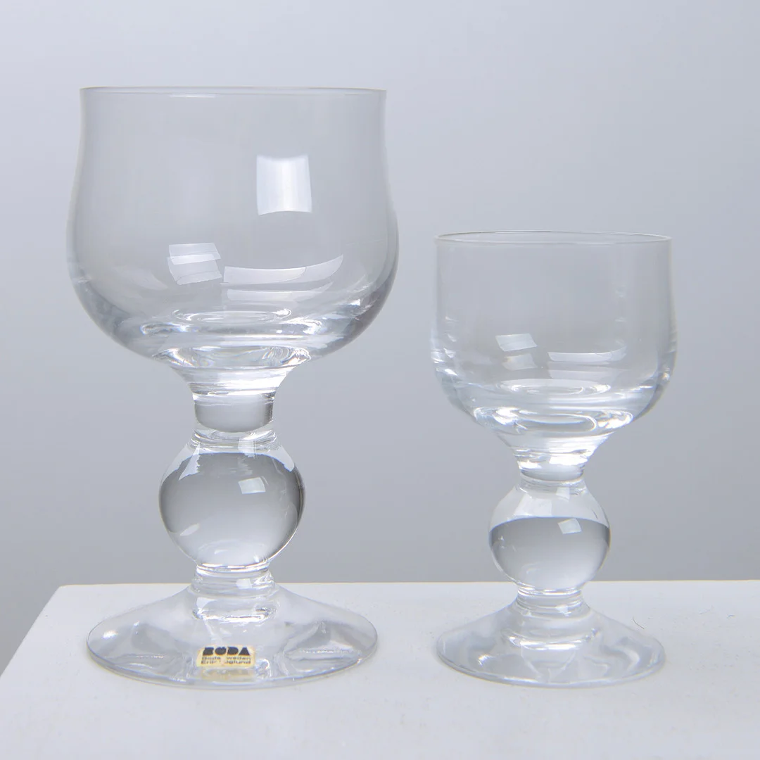 ERIK HÖGLUND. "H40", glasservisdelar, Boda, formgiven 1964 (14 delar). — Tableware — Formstad Auktioner