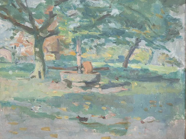 PAUL PERRELET (1872-1965). Mühlstein in Savoyen.