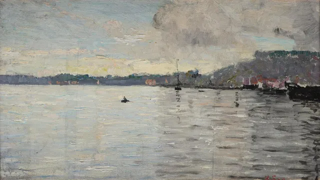 Axel Lindman, Utsikt från Stockholms ström mot Fåfängan.
