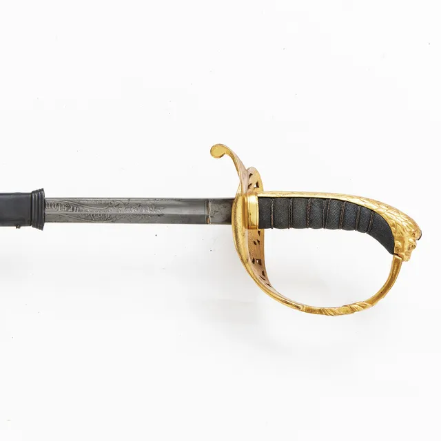 SABEL, svensk, omkring 1870, s.k tillåten modell för infanteriofficer.