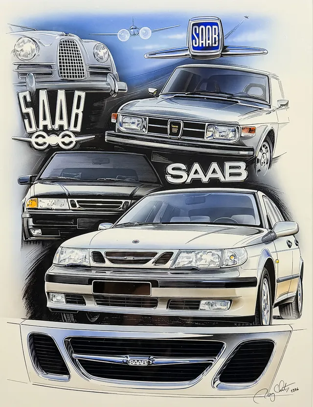 RONY LUTZ. SAAB. Multimotiv. Original.